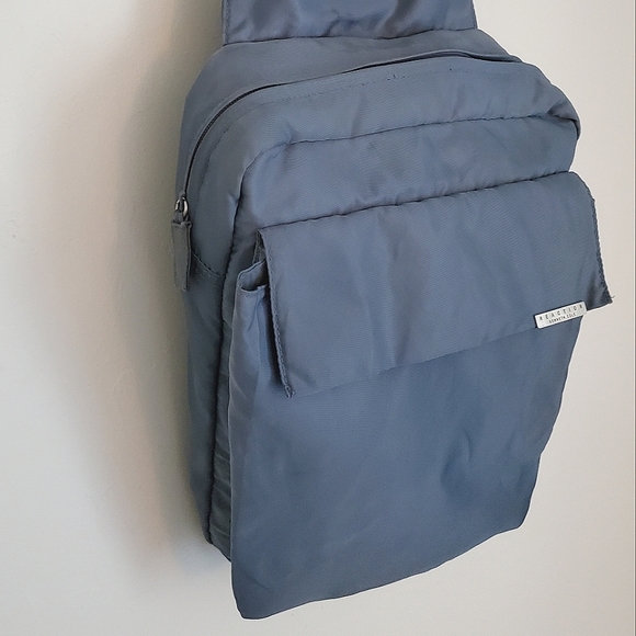 Kenneth Cole Reaction Gray Blue Spacey Y2K Mini Backpack - Picture 14 of 15
